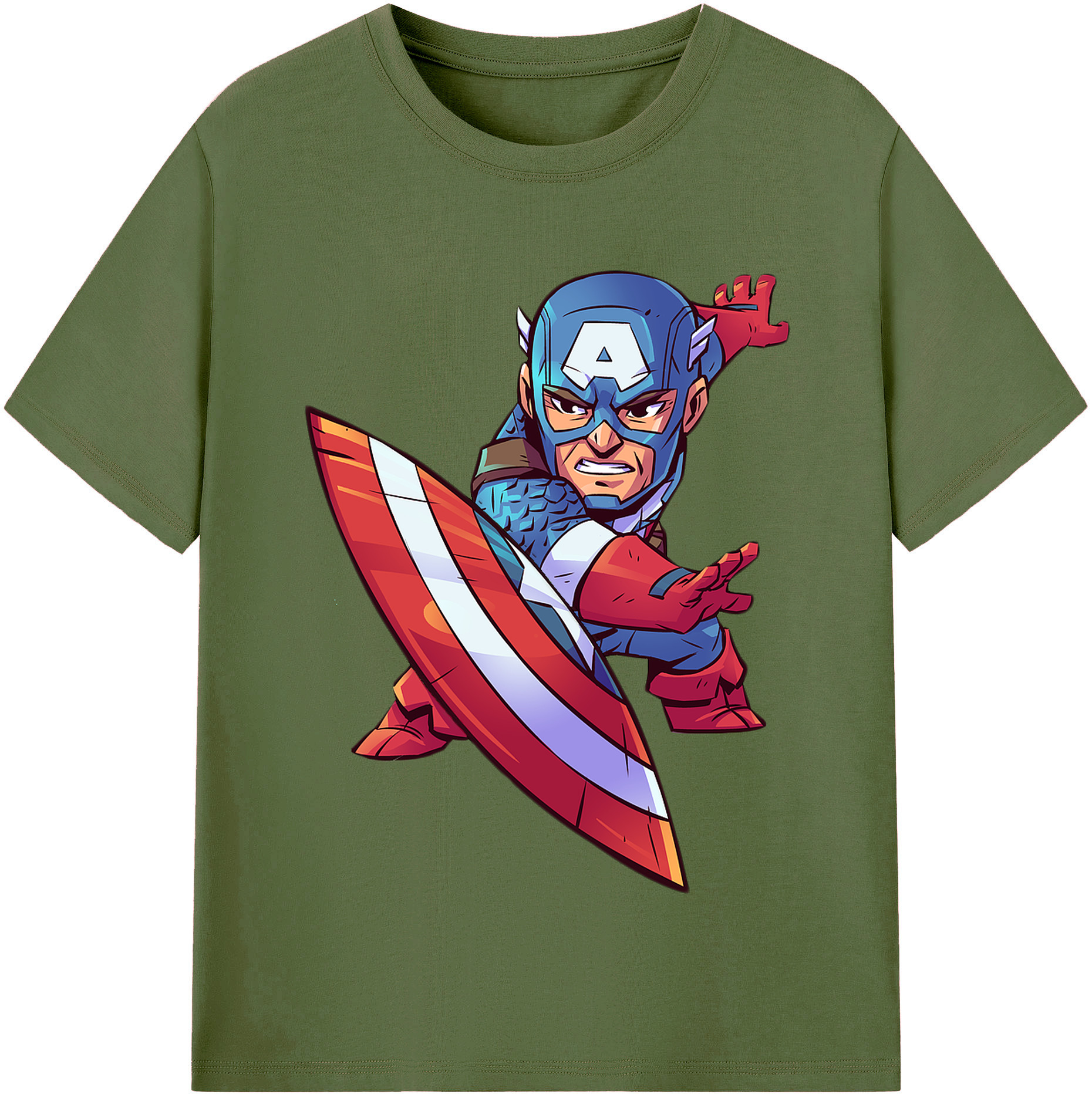 （画像用） アベンジャーズ The Avengers 綿100％半袖Tシャツ（フロントプリント）